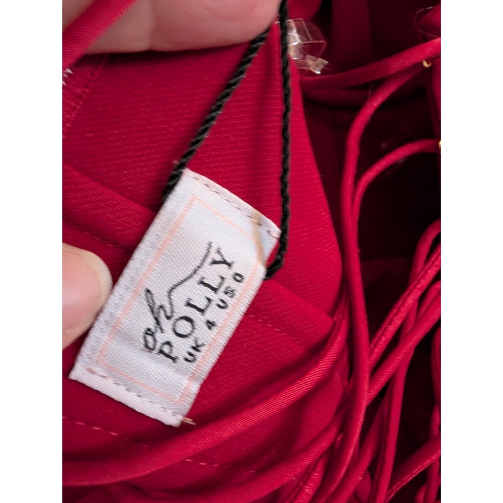 Oh Polly Eliska Strapless A-Line Mini Dress Fiery Red Corset NEW Size 0 feminine - Picture 10 of 13